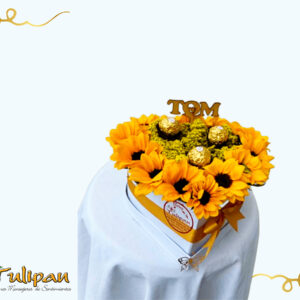 Caja mini girasol